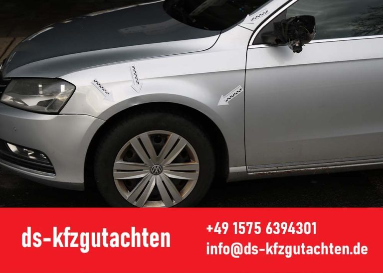 Kfz-Schadengutachten München – Unfallgutachten PKW Seitenansicht